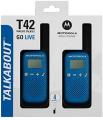  Motorola TALKABOUT T42 BLUE TWIN PACK